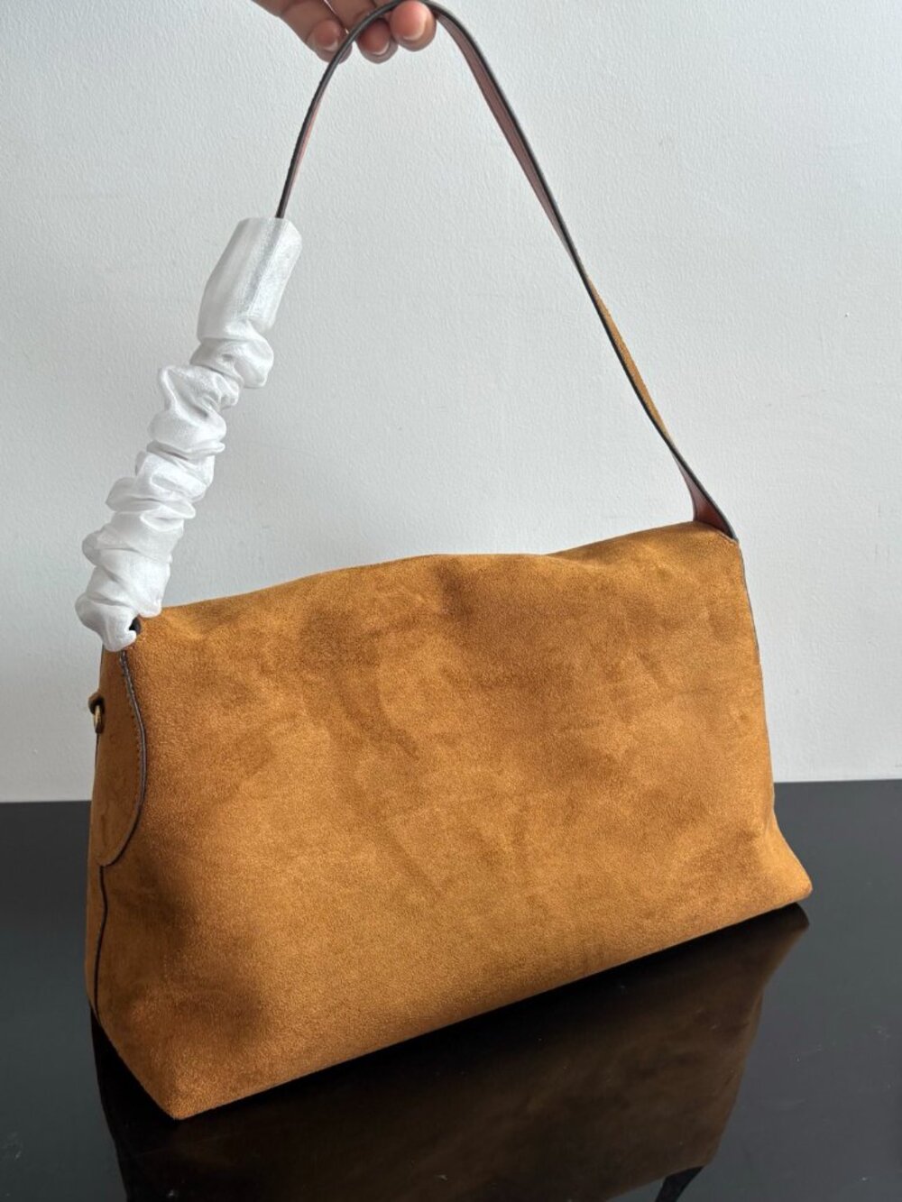 Coach Brown Suede Shoulder Bag - Picture 4 of 8